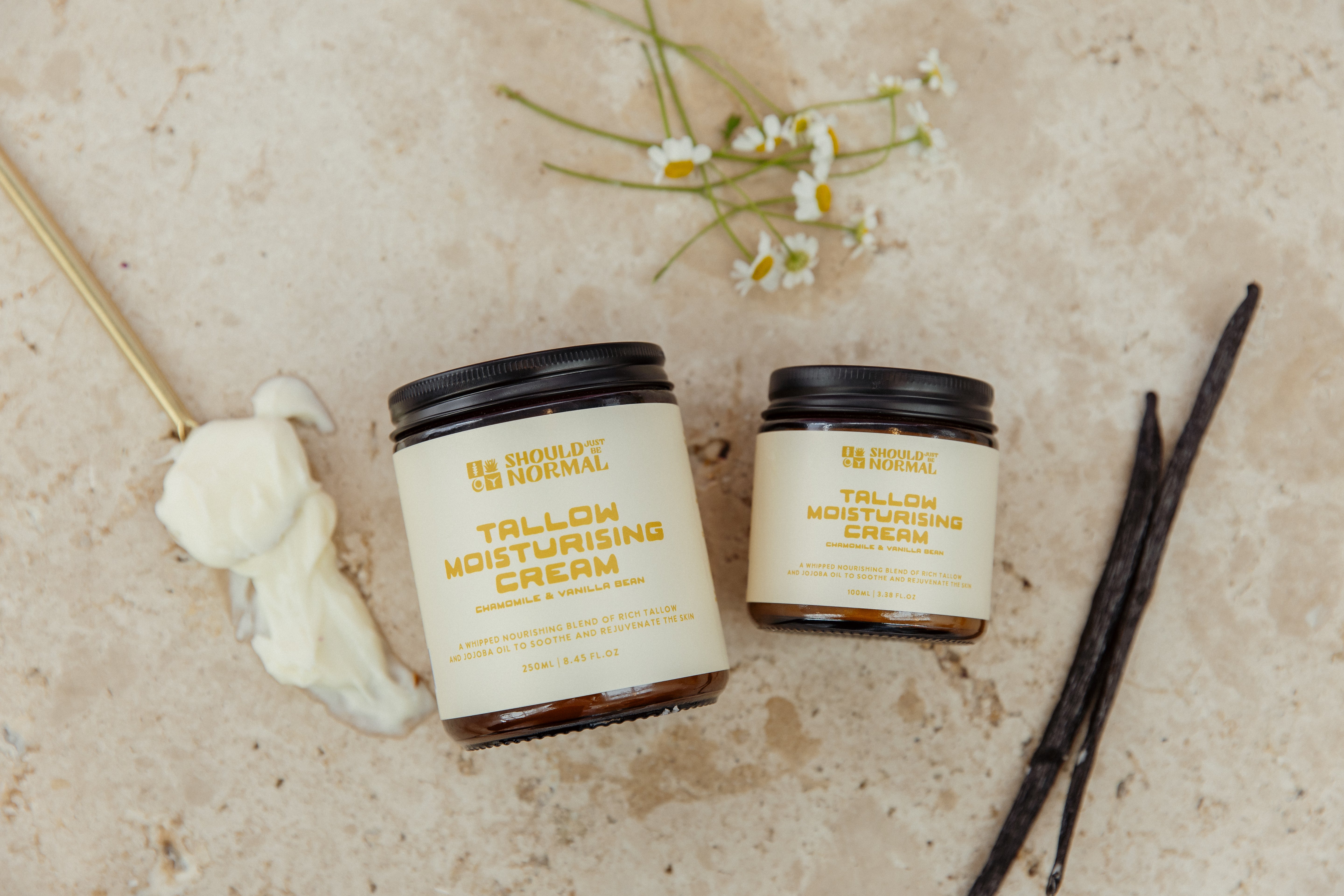 Tallow Moisturising Cream - Chamomile & Vanilla Bean